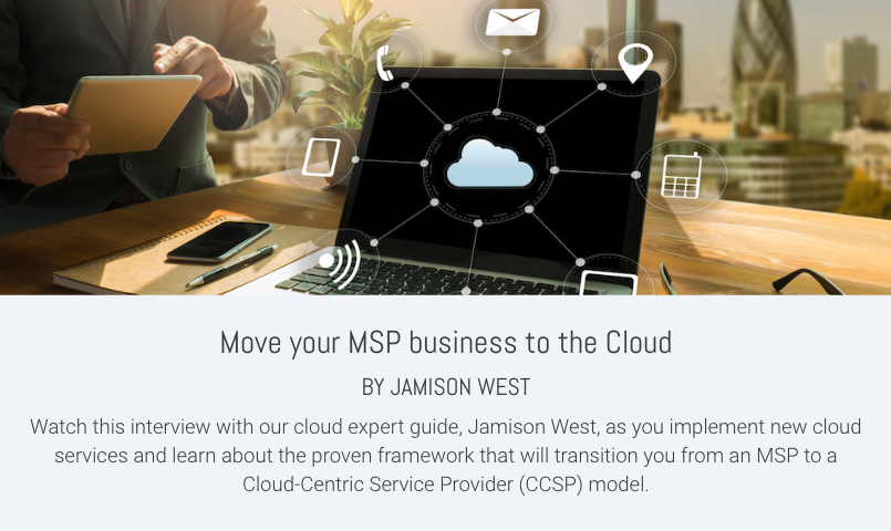 Move your MSP business to the Cloud